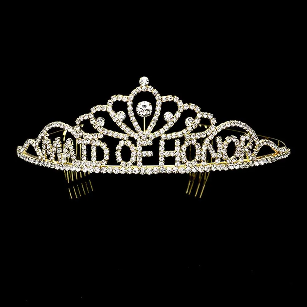 Maid Of Honor Rhinestone Princess Tiara