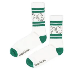 Moomintroll Retro Men Socks - White