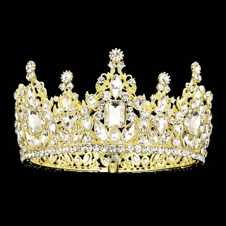 Multi Stone Cluster Crown Tiara