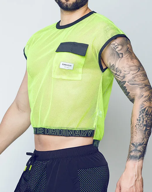 Neon Mesh Top - Neon Green