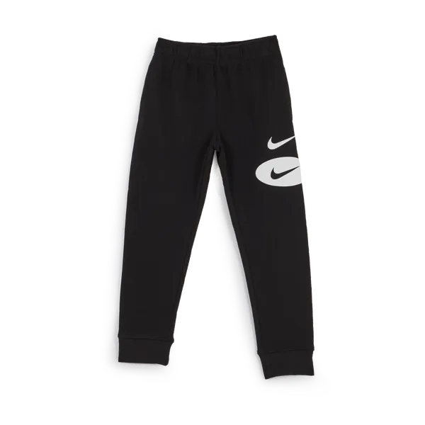 NIKE JUNIOR SWOOSH BLACK TRACKPANTS