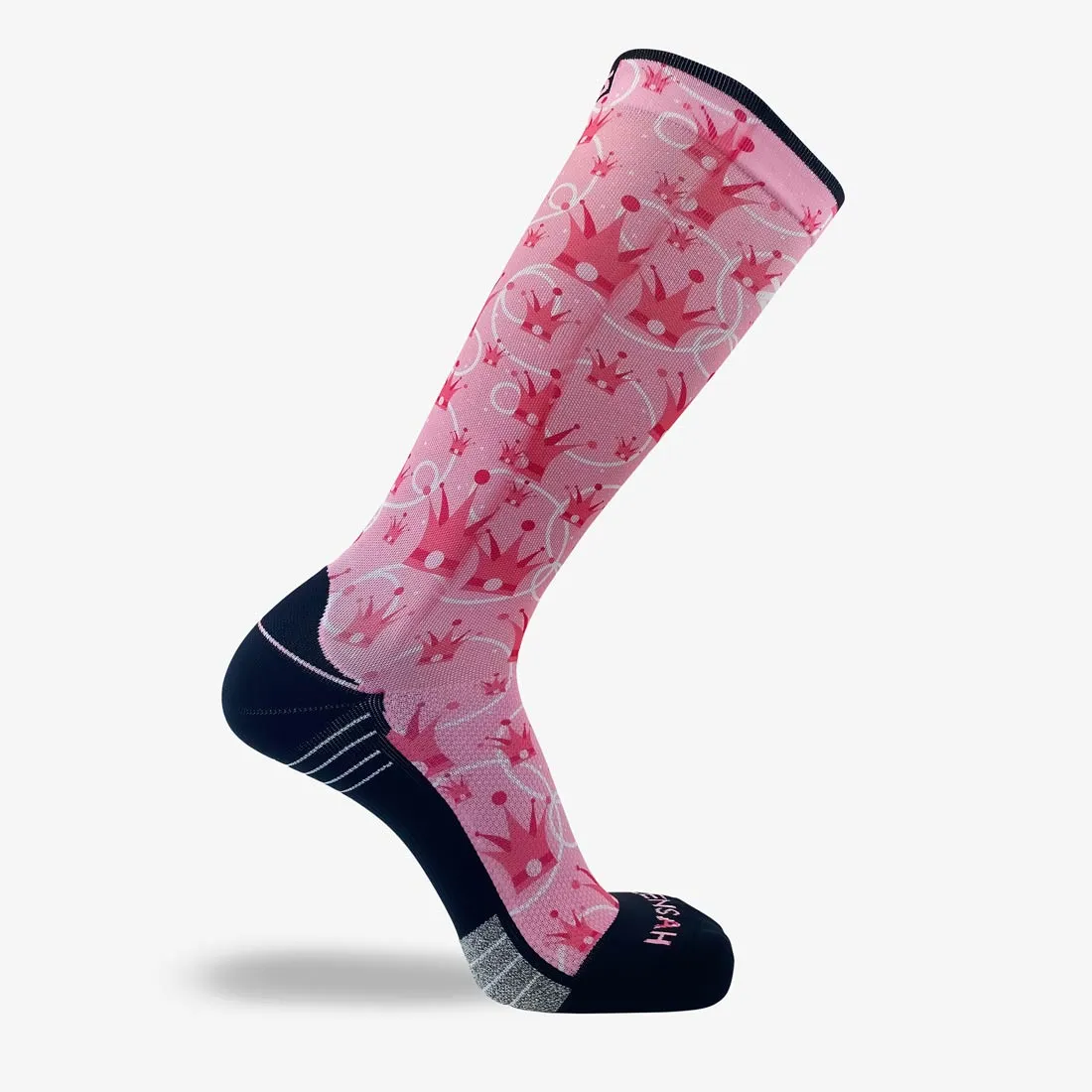 Princess Crowns Compression Socks (Knee-High)