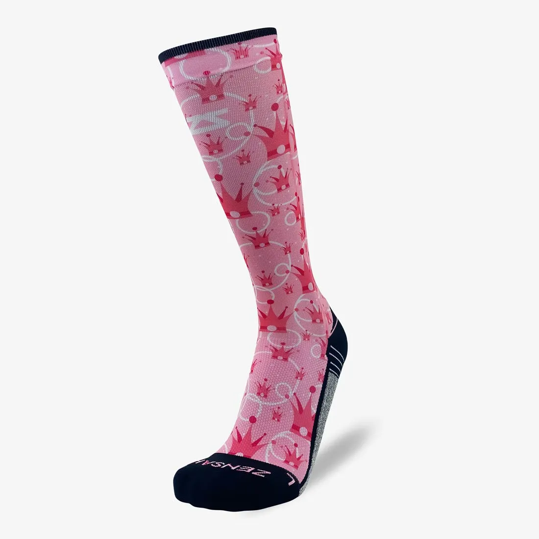 Princess Crowns Compression Socks (Knee-High)