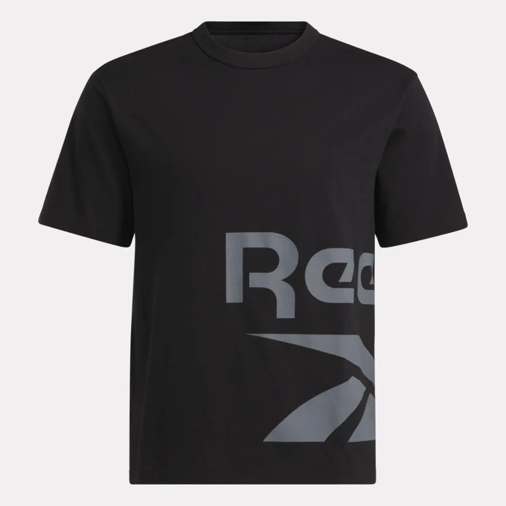 Reebok Apparel Men Graphic Series Side Vector T-Shirt BLACK