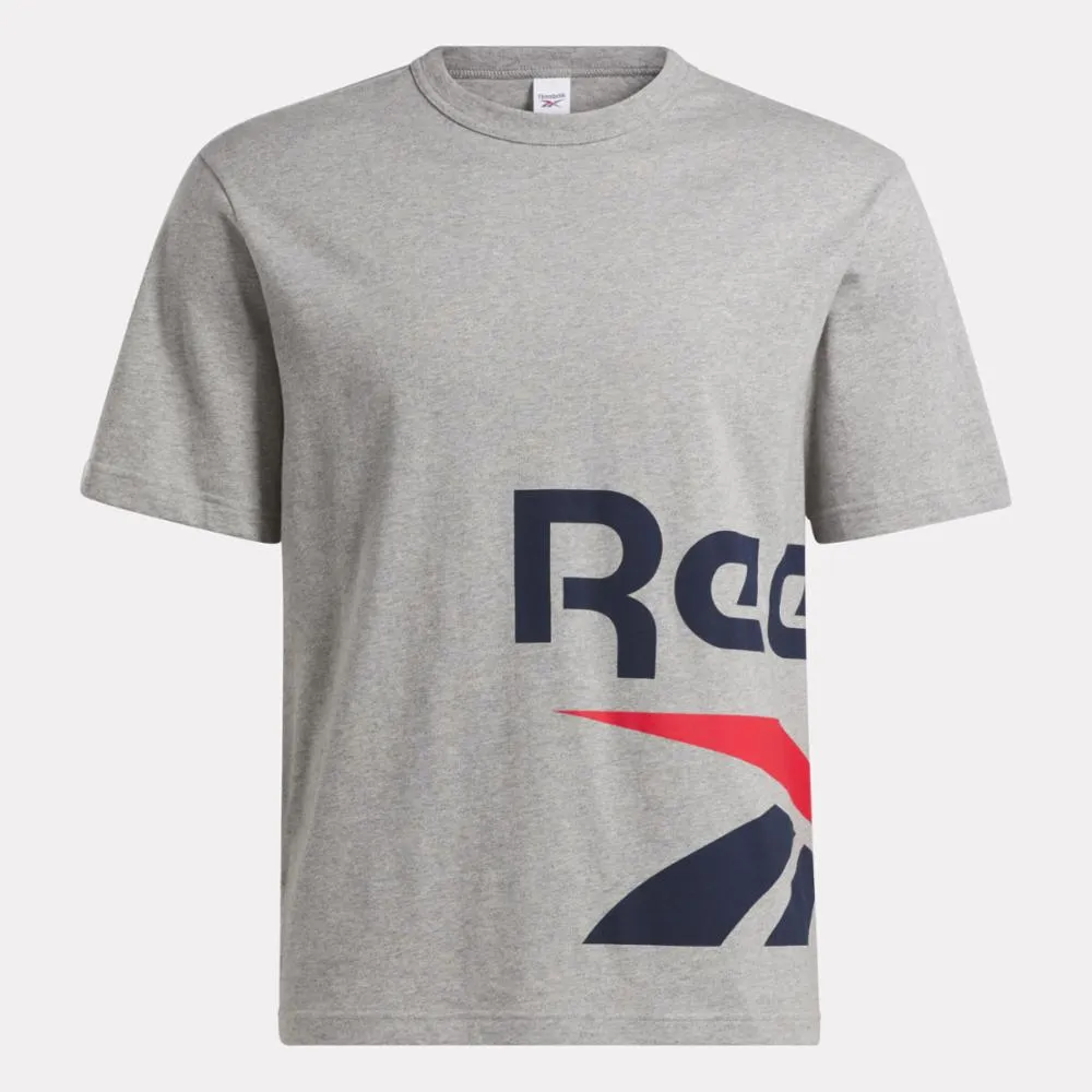 Reebok Apparel Men Graphic Series Side Vector T-Shirt MGREYH