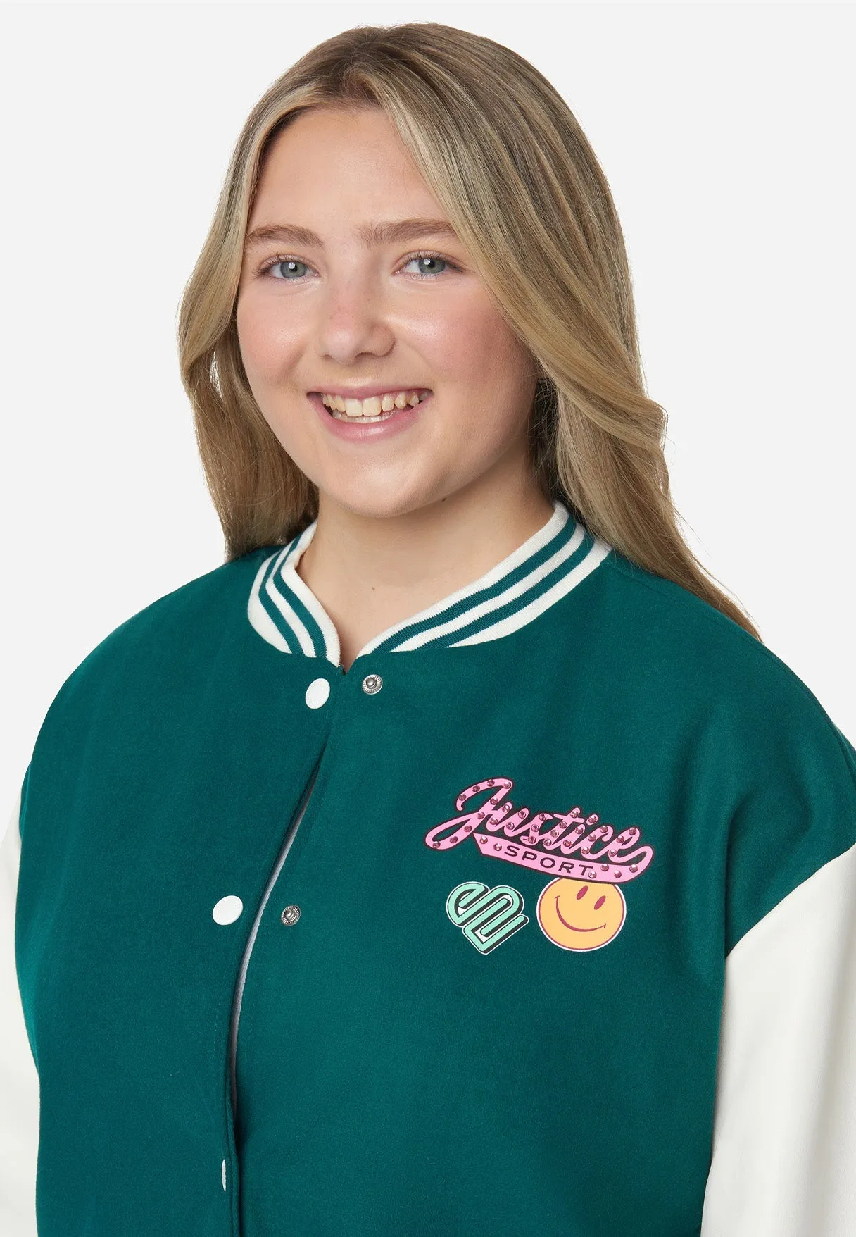 Smiley Justice Varsity Jacket