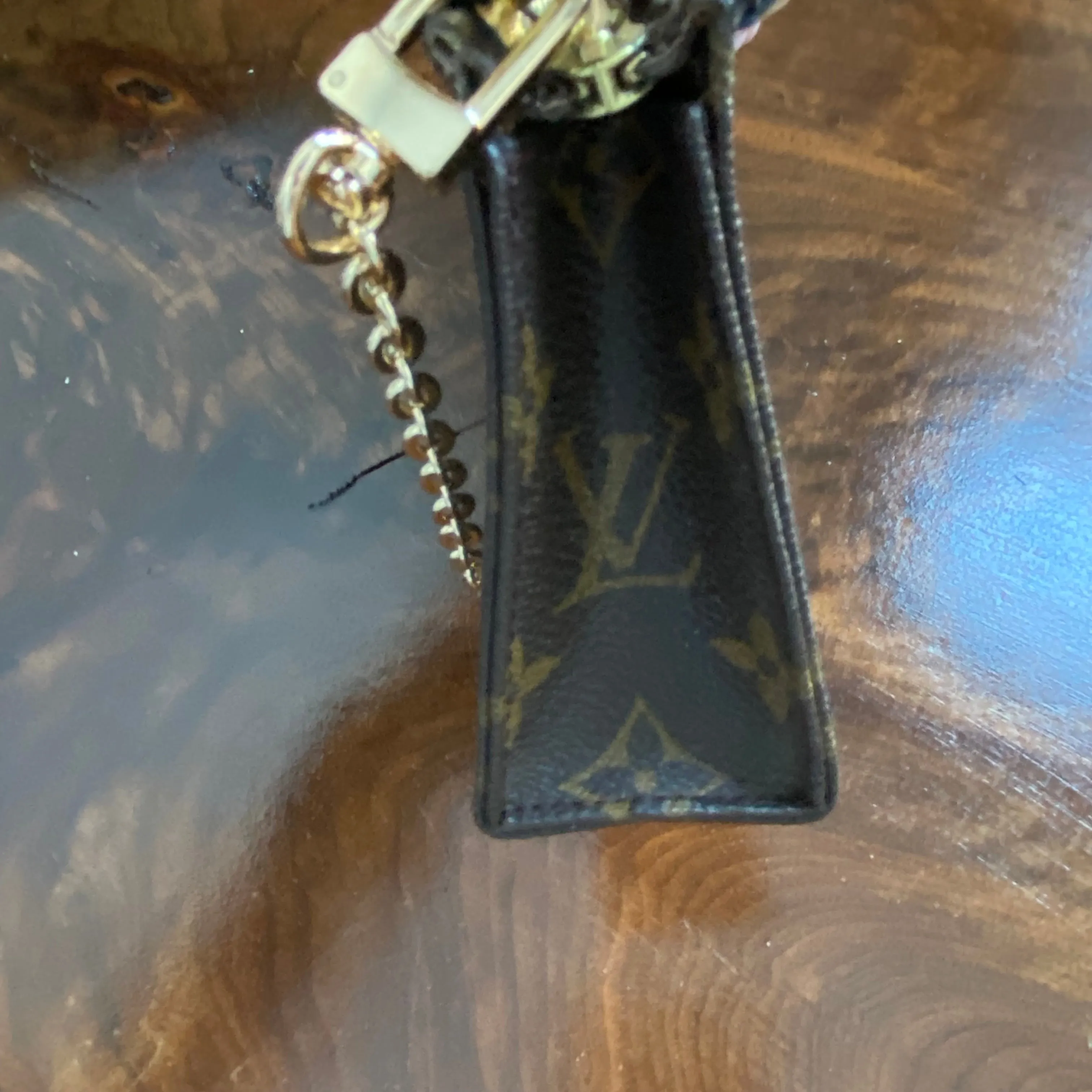 The Junco Wallet/Wristlet - Vintage Monogram in Gold