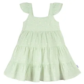 Toddler Girls Pick-A-Daisy Tiered Cotton Gauze Dress