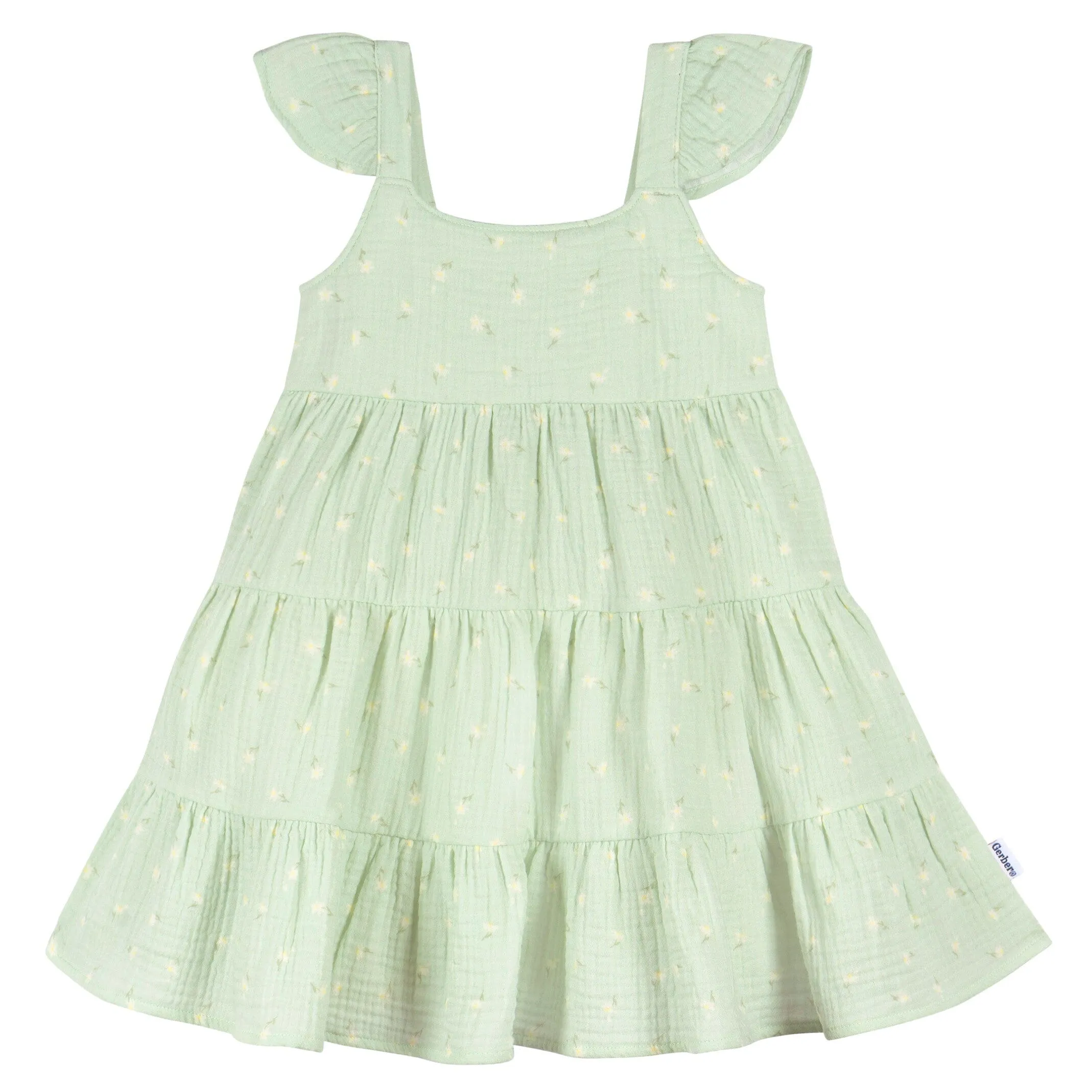 Toddler Girls Pick-A-Daisy Tiered Cotton Gauze Dress