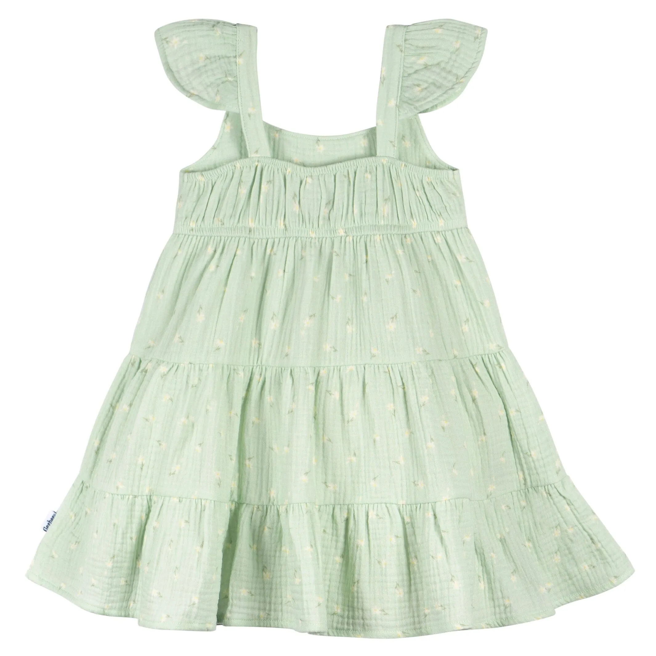 Toddler Girls Pick-A-Daisy Tiered Cotton Gauze Dress