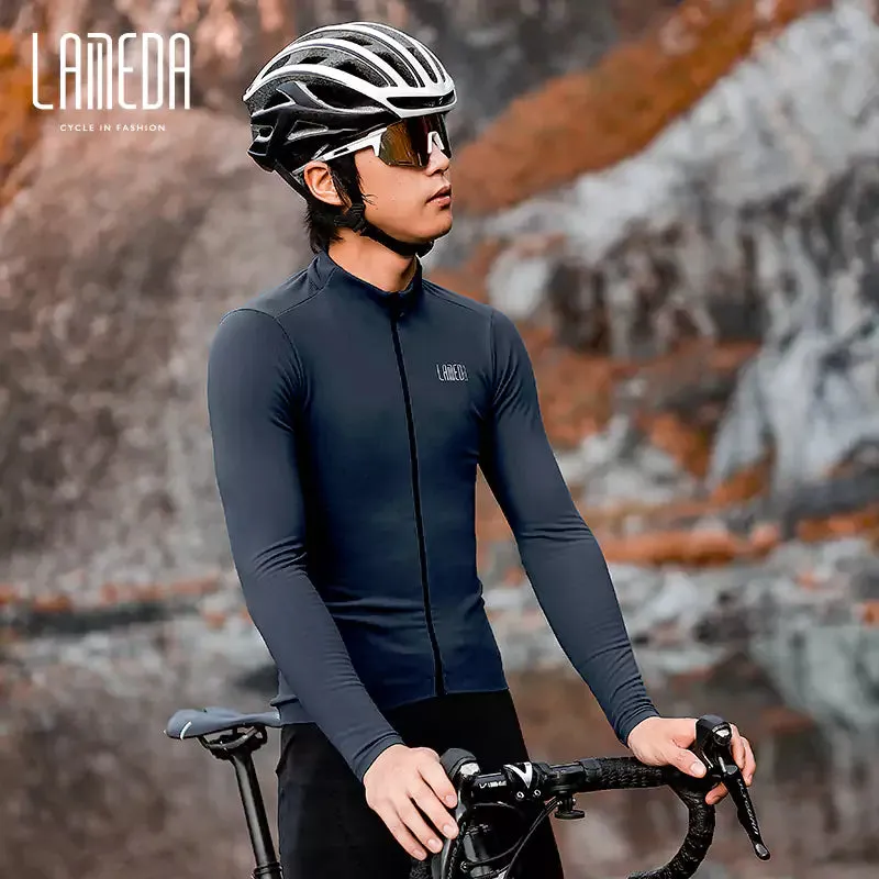 Transcend Men Fleeced Winter Long Sleeve Cycling Jersey