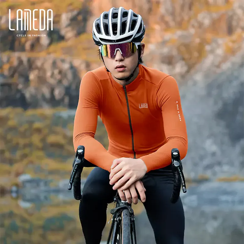 Transcend Men Fleeced Winter Long Sleeve Cycling Jersey