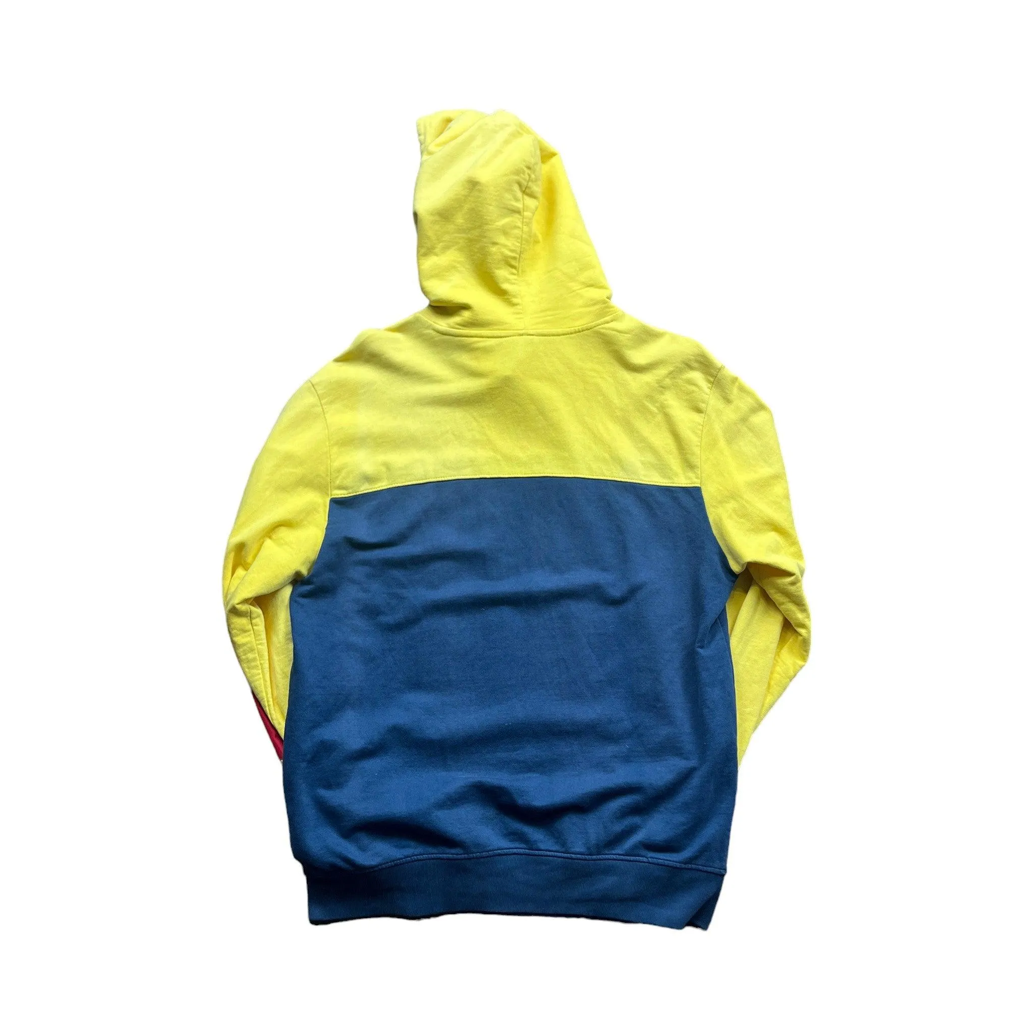 Vintage 90s Yellow   Navy Wu Tang Cream Team Hoodie - Large