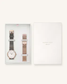 West Village Grey   Strap Gift Set